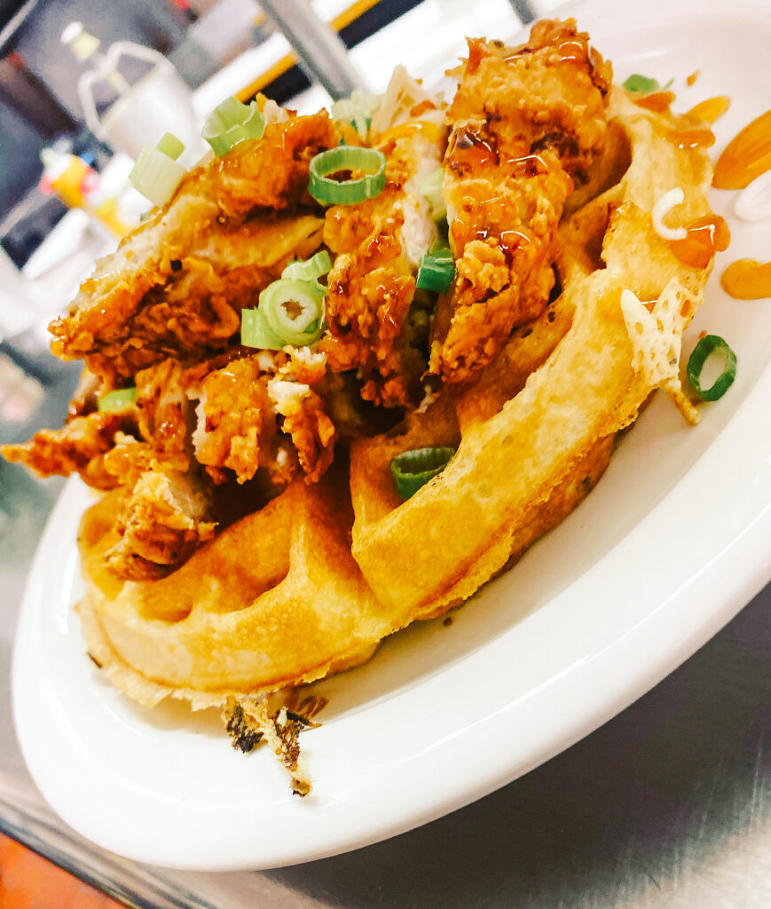 chicken and waffles